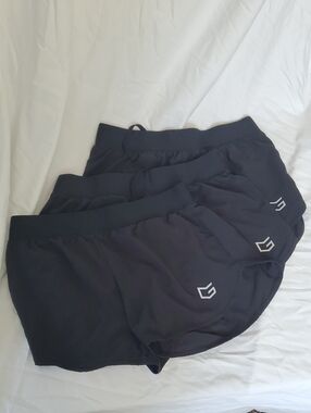 Black Men's Athletic 3 Pack G Gradual Shorts with Reflective Logo Size SM